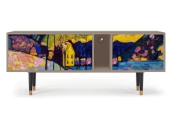 New Mueble de TV - 170х69х48 cm - T1 - Winter Landscape, Latte Bege
