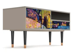 Mueble de TV - 115х59х48 cm - T3 - Winter Landscape, Areia Bege