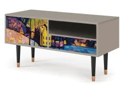 Mueble de TV - 115х59х48 cm - T3 - Winter Landscape, Areia Bege