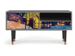Mueble de TV - 115х59х48 cm - T3 - Winter Landscape, Areia Bege