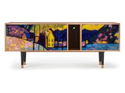 Online Mueble de TV - 170х69х48 cm - T1 - Winter Landscape, Nogueira Castanho