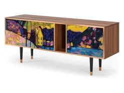 Online Mueble de TV - 170х69х48 cm - T1 - Winter Landscape, Nogueira Castanho