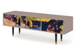 Clearance Mueble de TV - 170х59х48 cm - T4 - Winter Landscape, Latte Bege