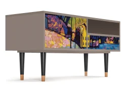 Discount Mueble de TV - 115х59х48 cm - T3 - Winter Landscape, Latte Bege
