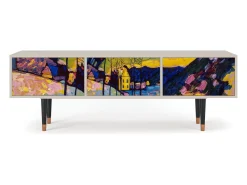 Móvel De Tv* Mueble de TV - 170х59х48 cm - T4 - Winter Landscape, Areia Bege