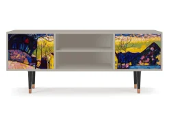 Outlet Mueble de TV - 170х69х48 cm - T2 - Winter Landscape, Areia Bege