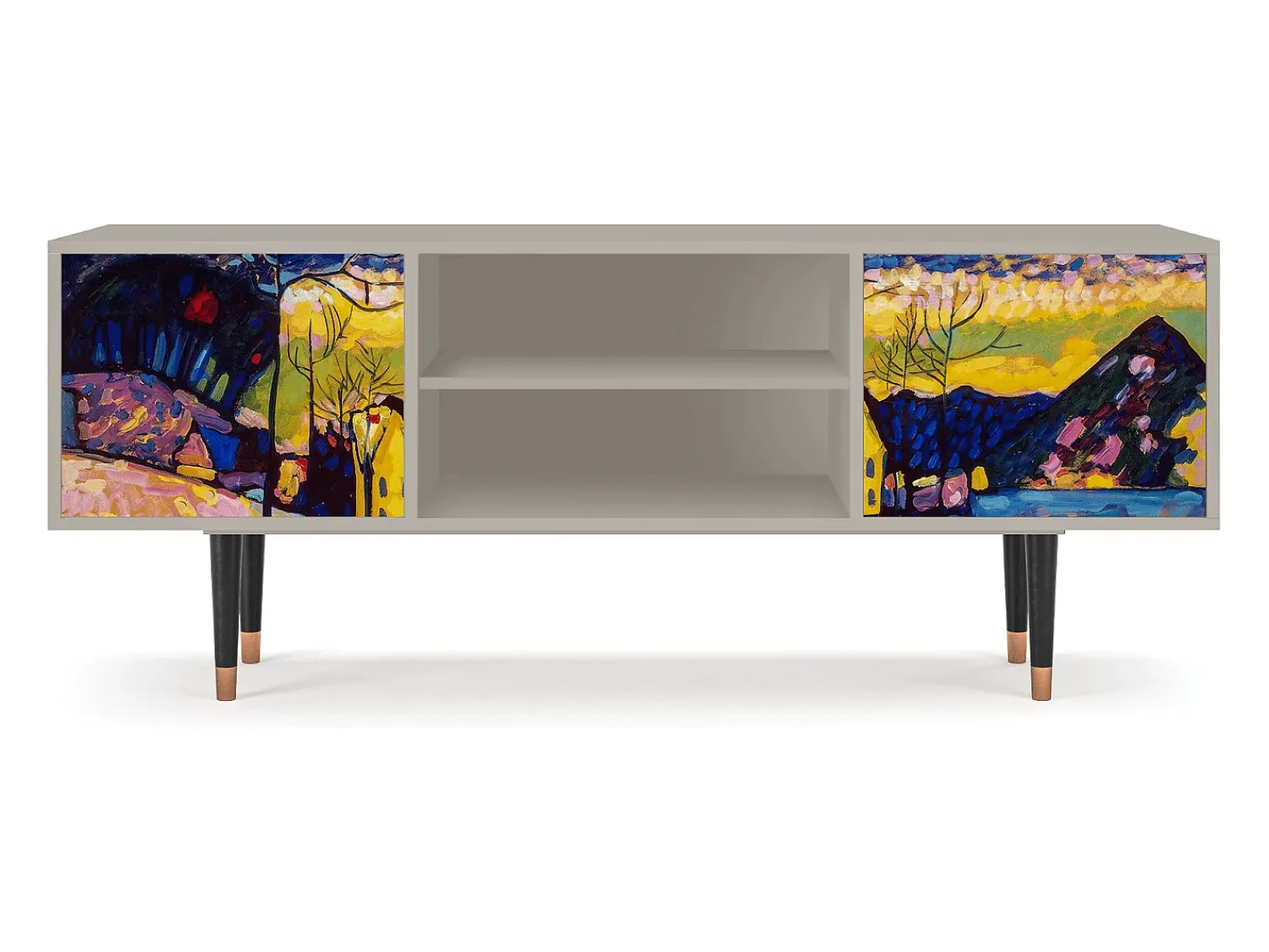 Outlet Mueble de TV - 170х69х48 cm - T2 - Winter Landscape, Areia Bege