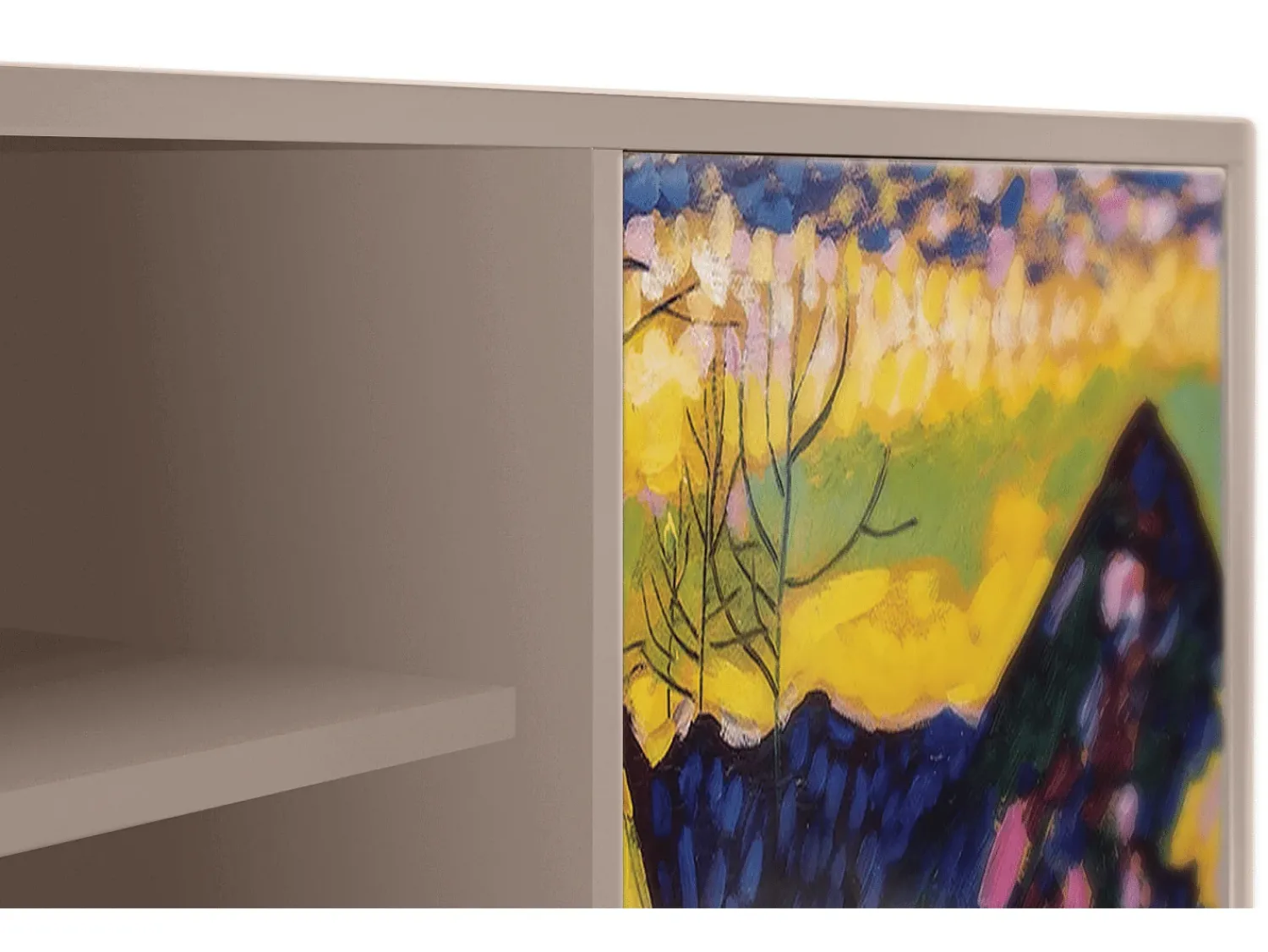 Móvel De Tv| Mueble de TV - 170х69х48 cm - T2 - Winter Landscape, Latte Bege