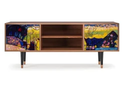 Mueble de TV - 170х69х48 cm - T2 - Winter Landscape, Nogueira^ Móvel De Tv