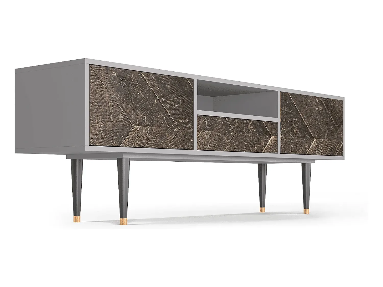 Mueble de TV - 170х59х41 cm - T6 - Wise Tree, Cinza^ Móvel De Tv