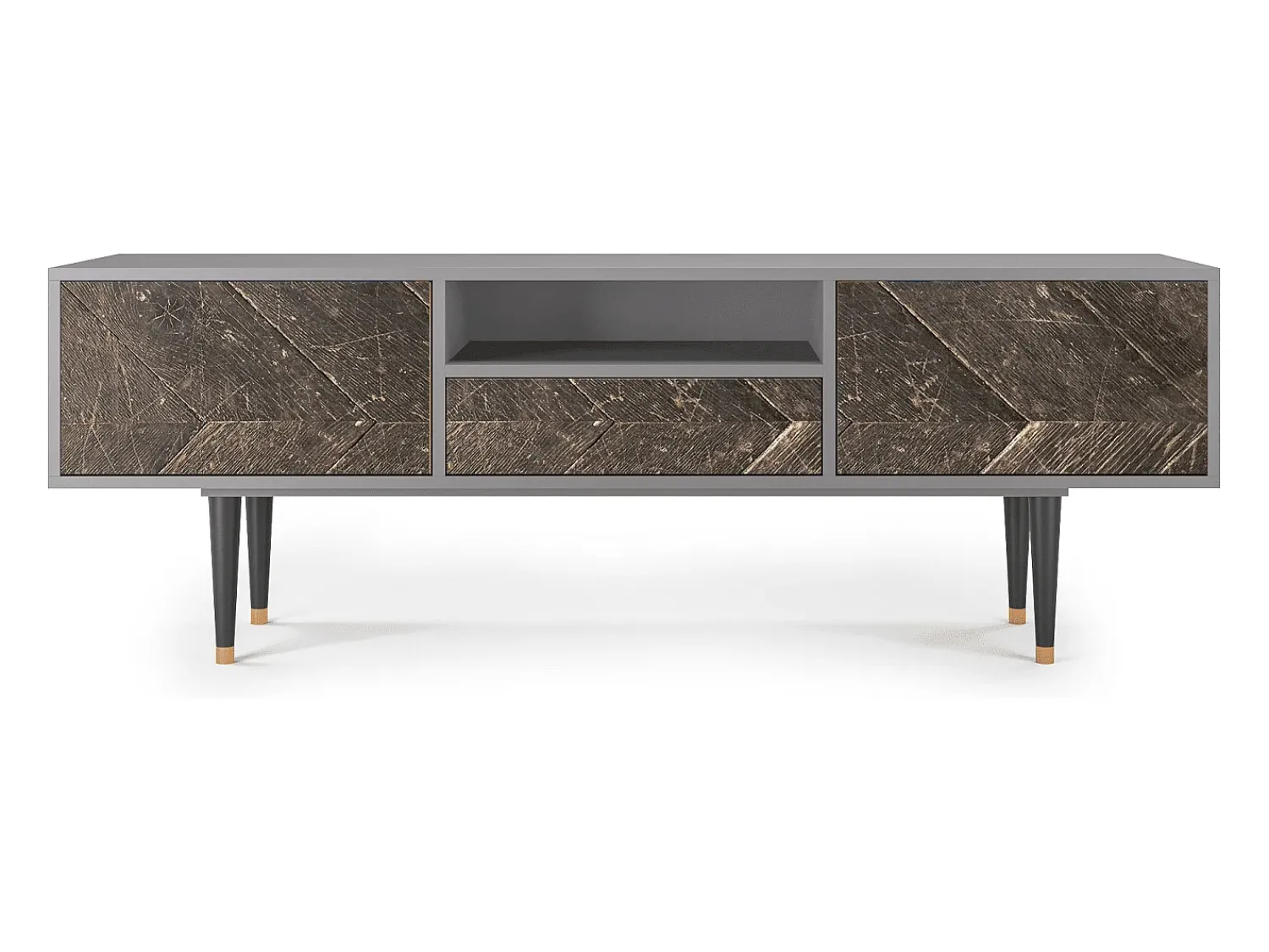 Mueble de TV - 170х59х41 cm - T6 - Wise Tree, Cinza^ Móvel De Tv