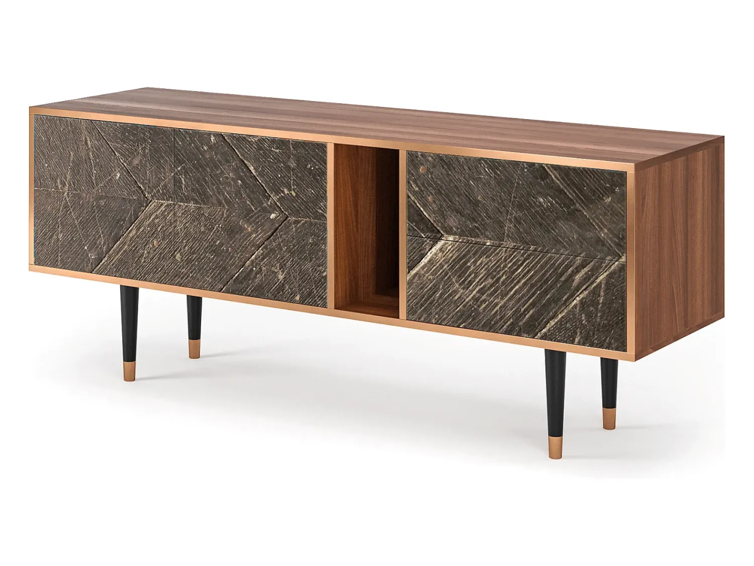 Móvel De Tv* Mueble de TV - 170х69х48 cm - T1 - Wise Tree, Nogueira Castanho