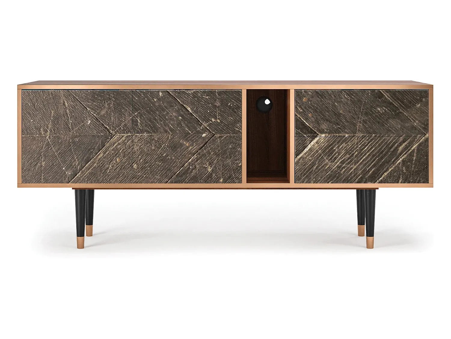 Móvel De Tv* Mueble de TV - 170х69х48 cm - T1 - Wise Tree, Nogueira Castanho