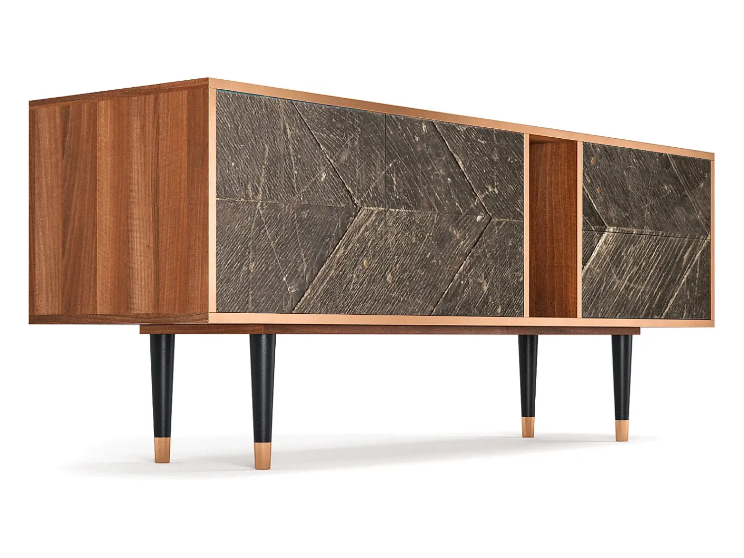 Móvel De Tv* Mueble de TV - 170х69х48 cm - T1 - Wise Tree, Nogueira Castanho