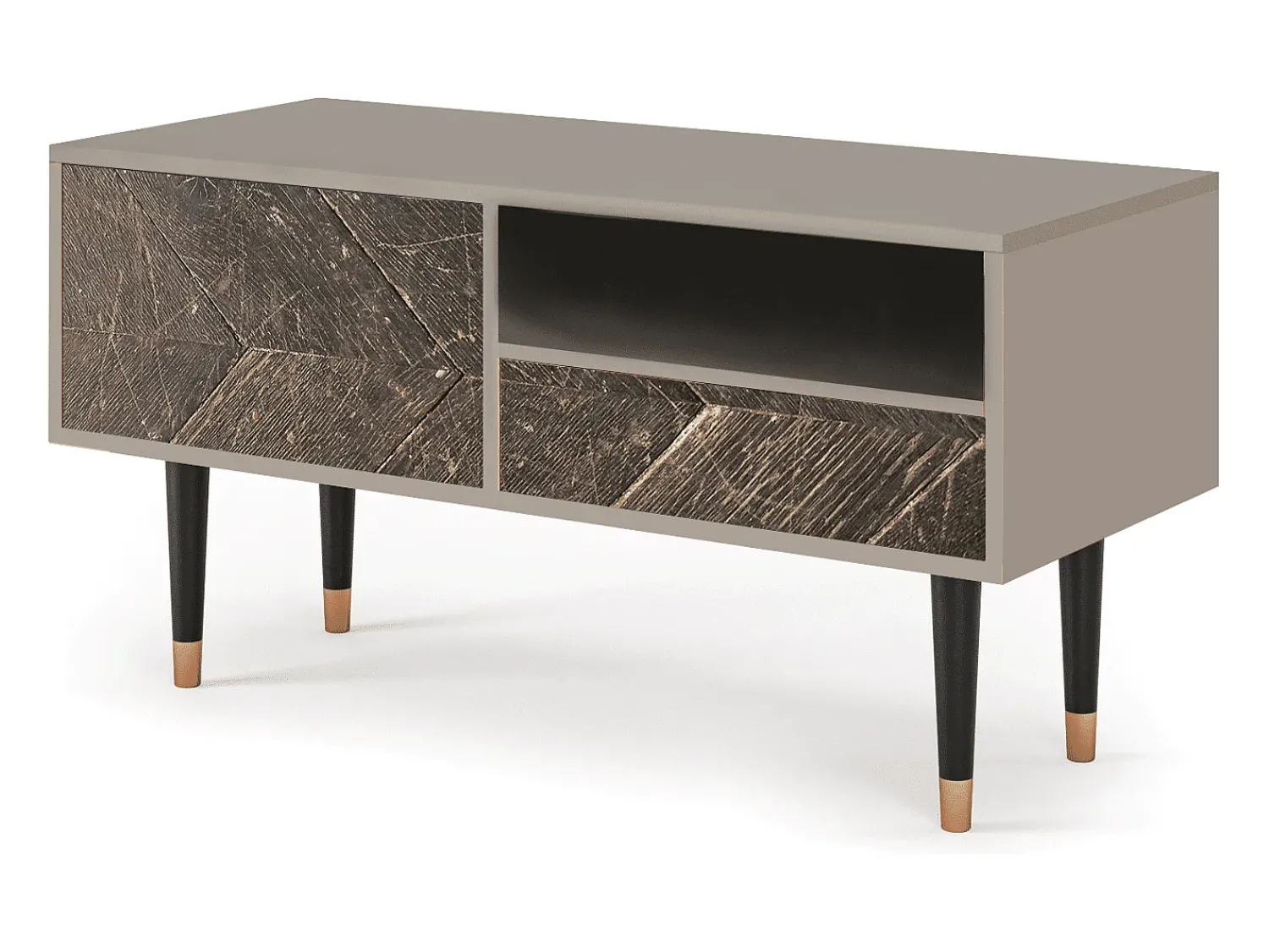 Móvel De Tv* Mueble de TV - 115х59х48 cm - T3 - Wise Tree, Areia Bege