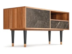 Móvel De Tv* Mueble de TV - 115х59х48 cm - T3 - Wise Tree, Nogueira Castanho