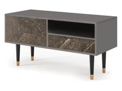 Móvel De Tv| Mueble de TV - 115х59х48 cm - T3 - Wise Tree, Cinza Cinzento