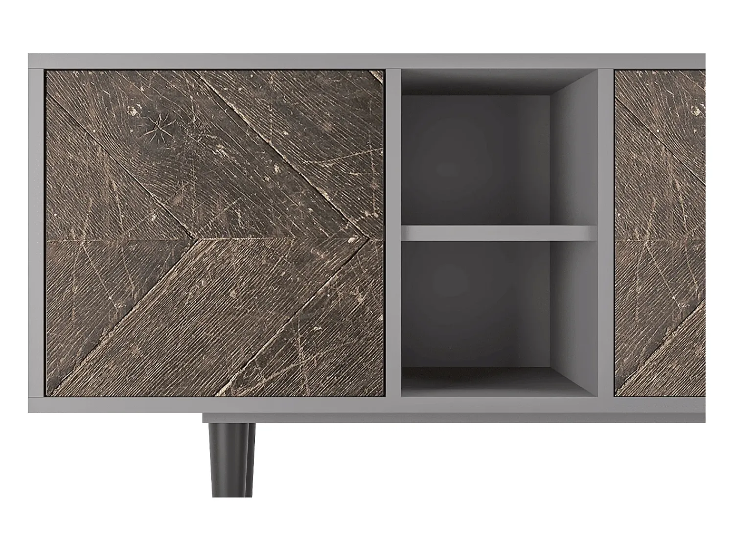 Móvel De Tv* Mueble de TV - 150х69х41 cm - T5 - Wise Tree, Cinza Cinzento