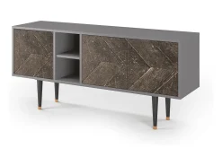 Móvel De Tv* Mueble de TV - 150х69х41 cm - T5 - Wise Tree, Cinza Cinzento