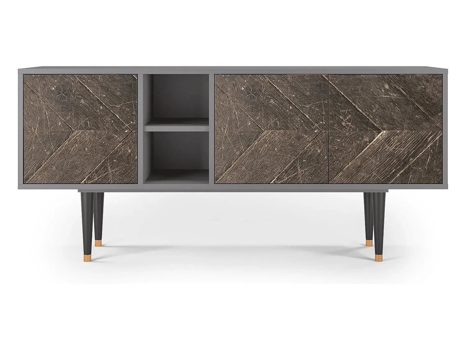 Móvel De Tv* Mueble de TV - 150х69х41 cm - T5 - Wise Tree, Cinza Cinzento