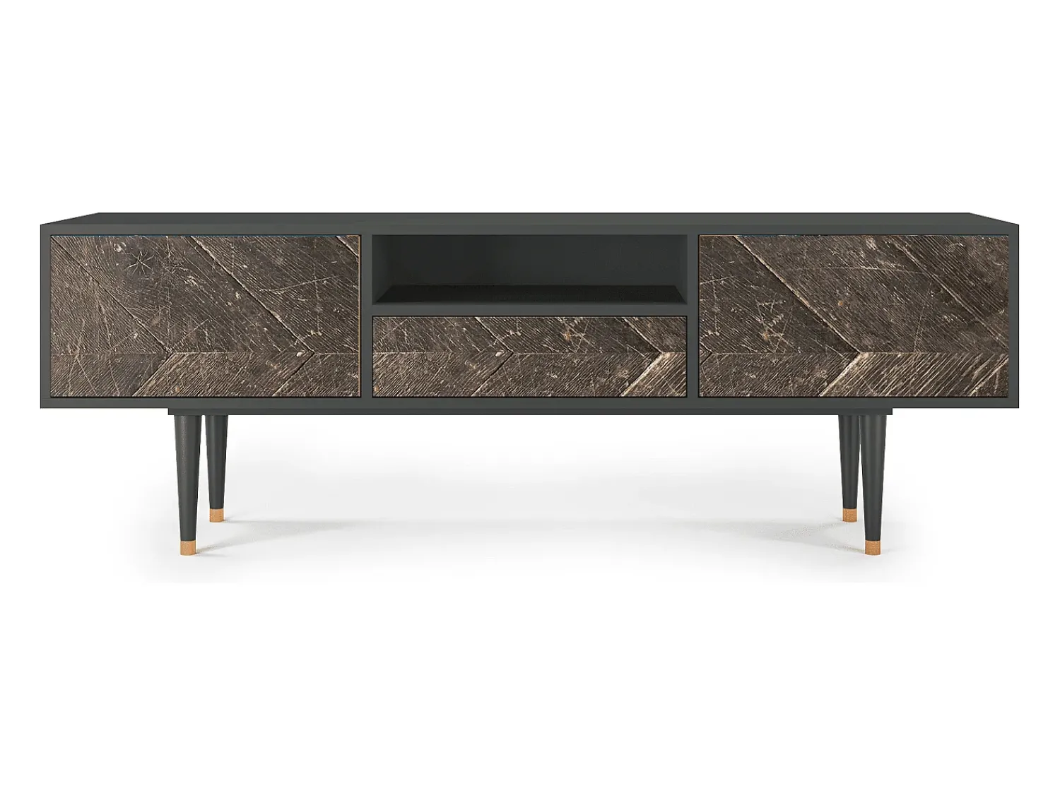 Mueble de TV - 170х59х41 cm - T6 - Wise Tree, Antracite^ Móvel De Tv