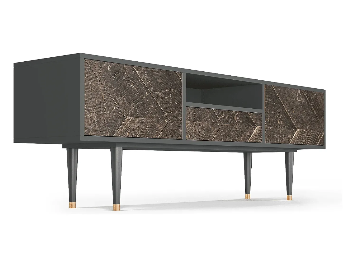 Mueble de TV - 170х59х41 cm - T6 - Wise Tree, Antracite^ Móvel De Tv