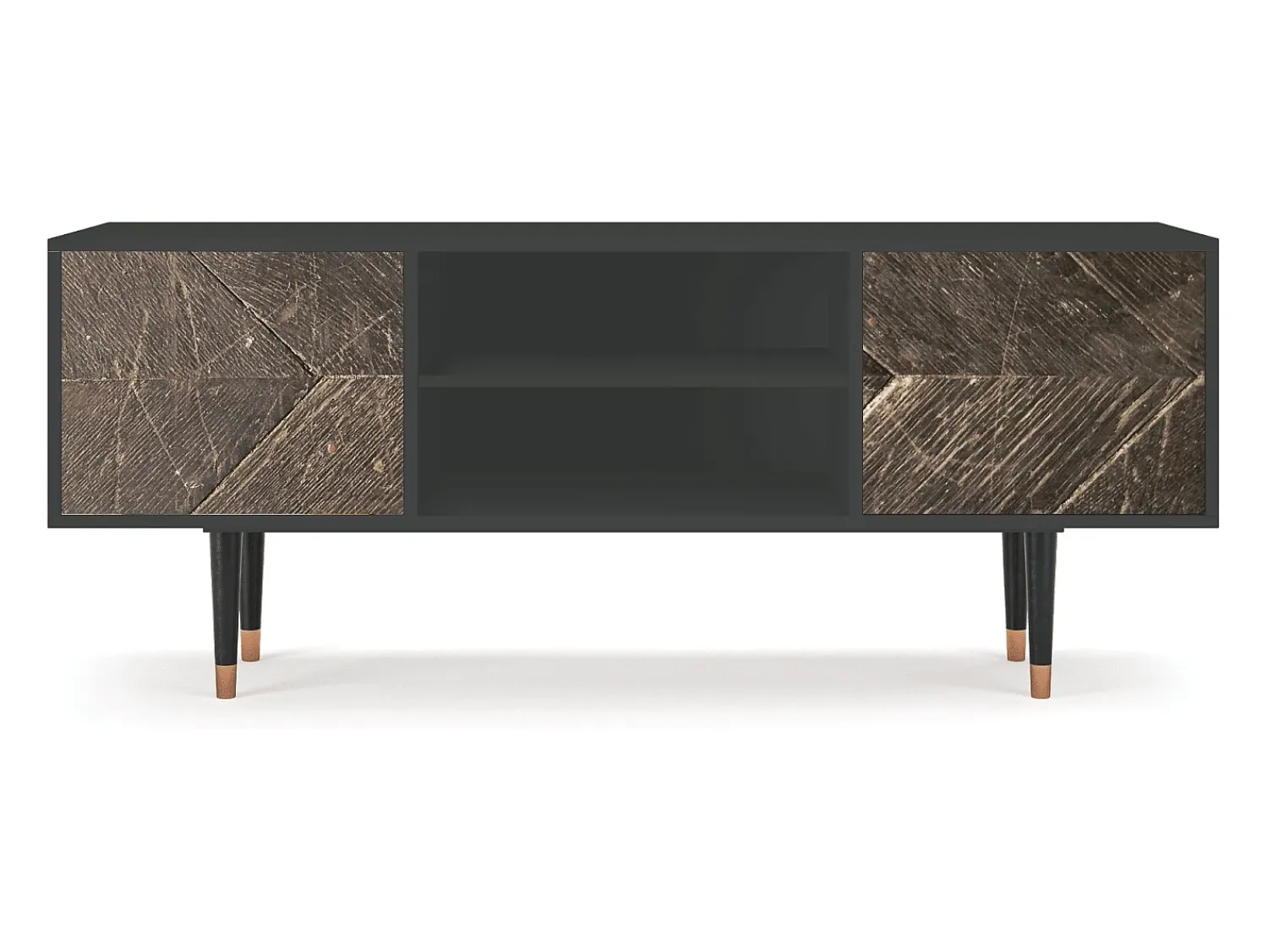 Móvel De Tv* Mueble de TV - 170х69х48 cm - T2 - Wise Tree, Antracite Cinza antracite