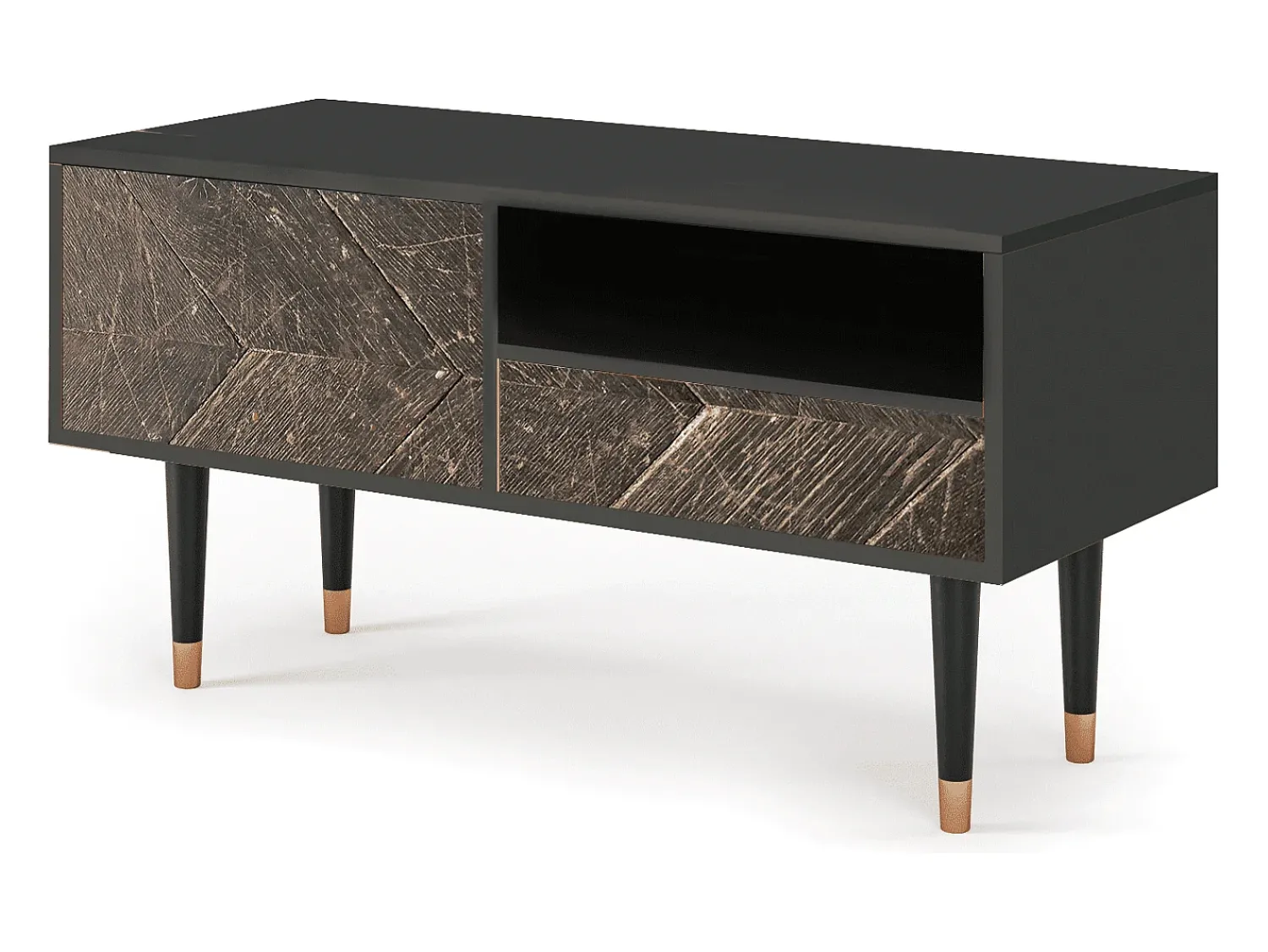 Mueble de TV - 115х59х48 cm - T3 - Wise Tree, Antracite^ Móvel De Tv