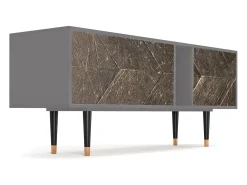 Móvel De Tv| Mueble de TV - 170х69х48 cm - T1 - Wise Tree, Cinza Cinzento
