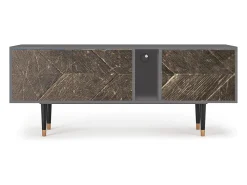 Móvel De Tv| Mueble de TV - 170х69х48 cm - T1 - Wise Tree, Cinza Cinzento