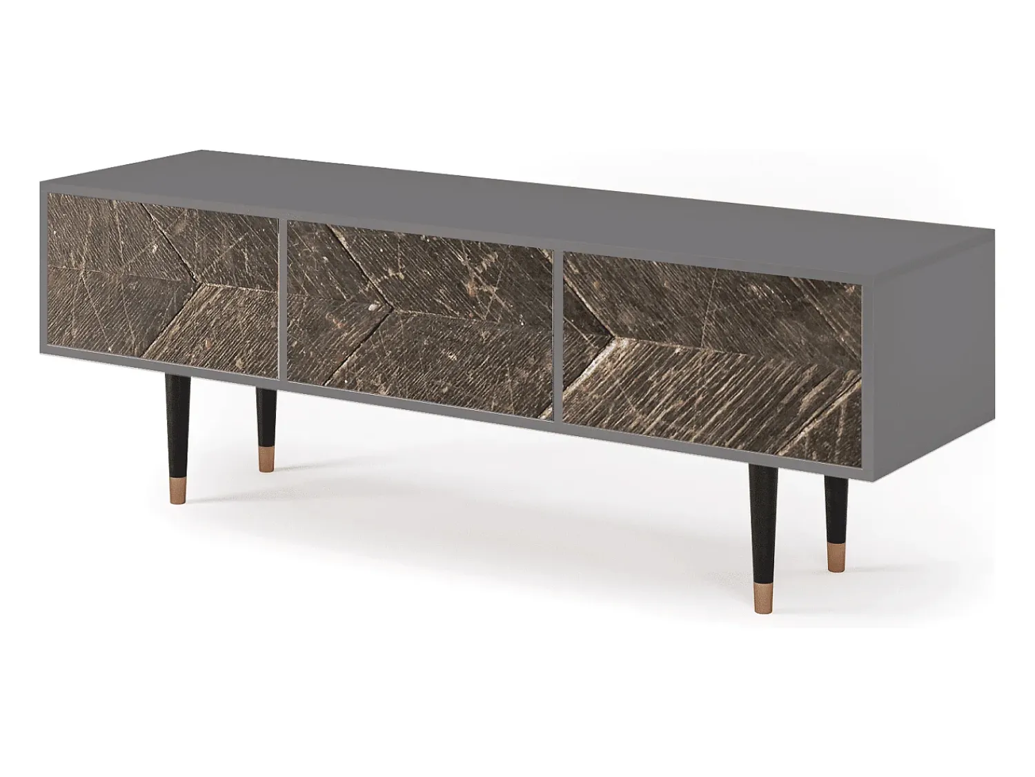 Móvel De Tv* Mueble de TV - 170х59х48 cm - T4 - Wise Tree, Cinza Cinzento