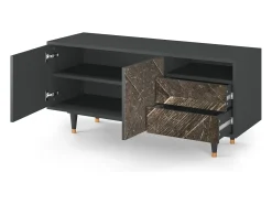 Mueble de TV - 125х56х41 cm - T7 - Wise Tree, Antracite Cinza antracite