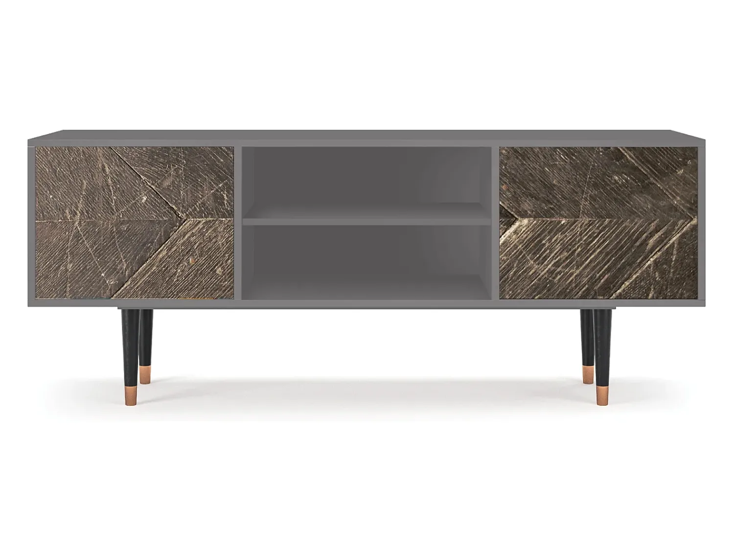 Best Mueble de TV - 170х69х48 cm - T2 - Wise Tree, Cinza Cinzento