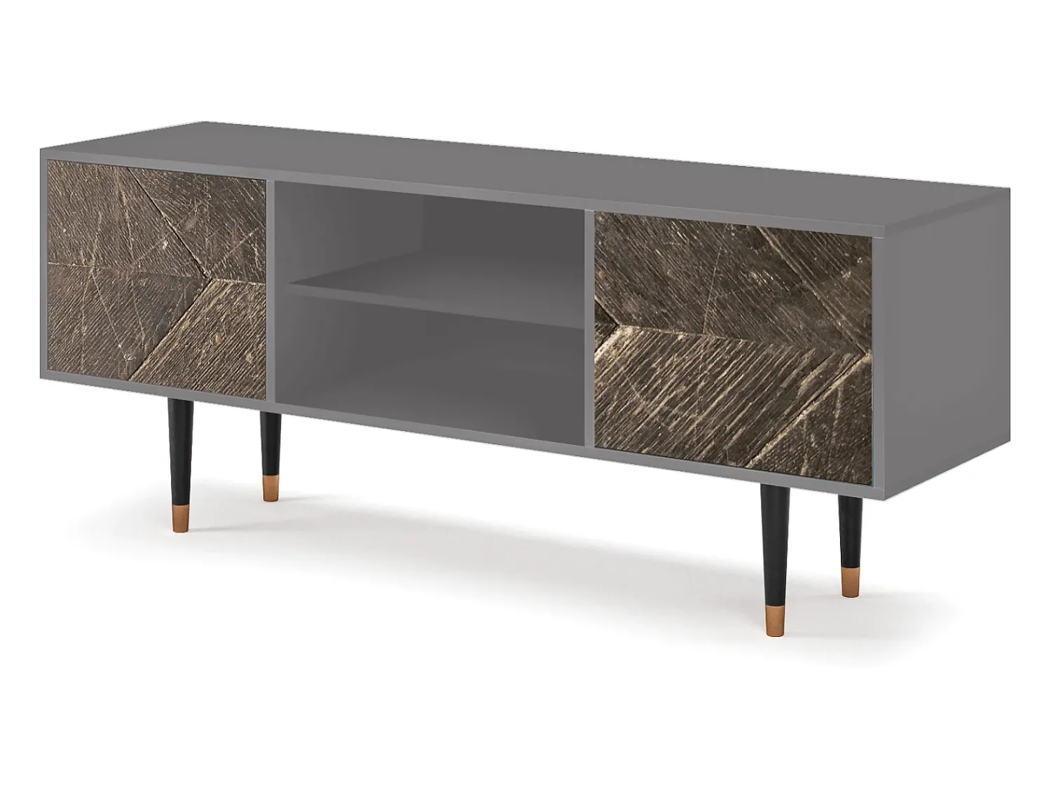 Best Mueble de TV - 170х69х48 cm - T2 - Wise Tree, Cinza Cinzento