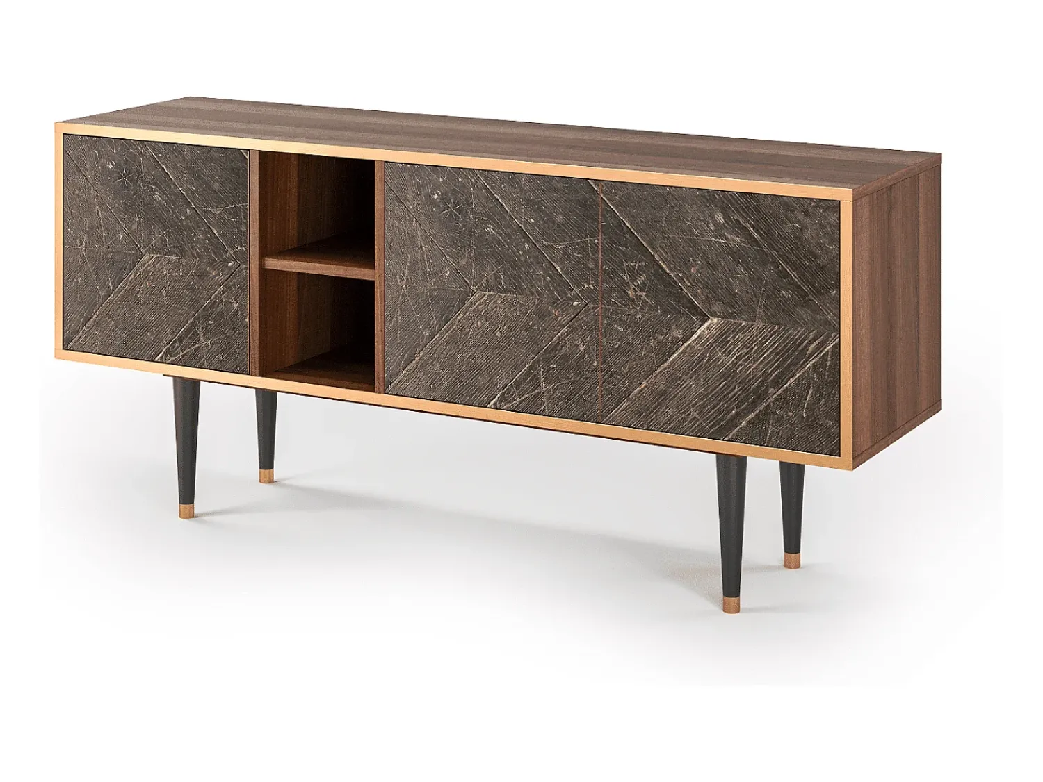 Clearance Mueble de TV - 150х69х41 cm - T5 - Wise Tree, Nogueira Castanho