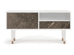 Móvel De Tv* Mueble de TV - 115х59х48 cm - T3 - Wise Tree, Branco Bege