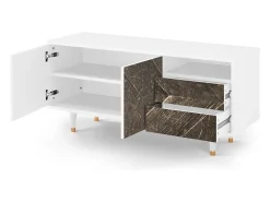 Móvel De Tv| Mueble de TV - 125х56х41 cm - T7 - Wise Tree, Branco Bege