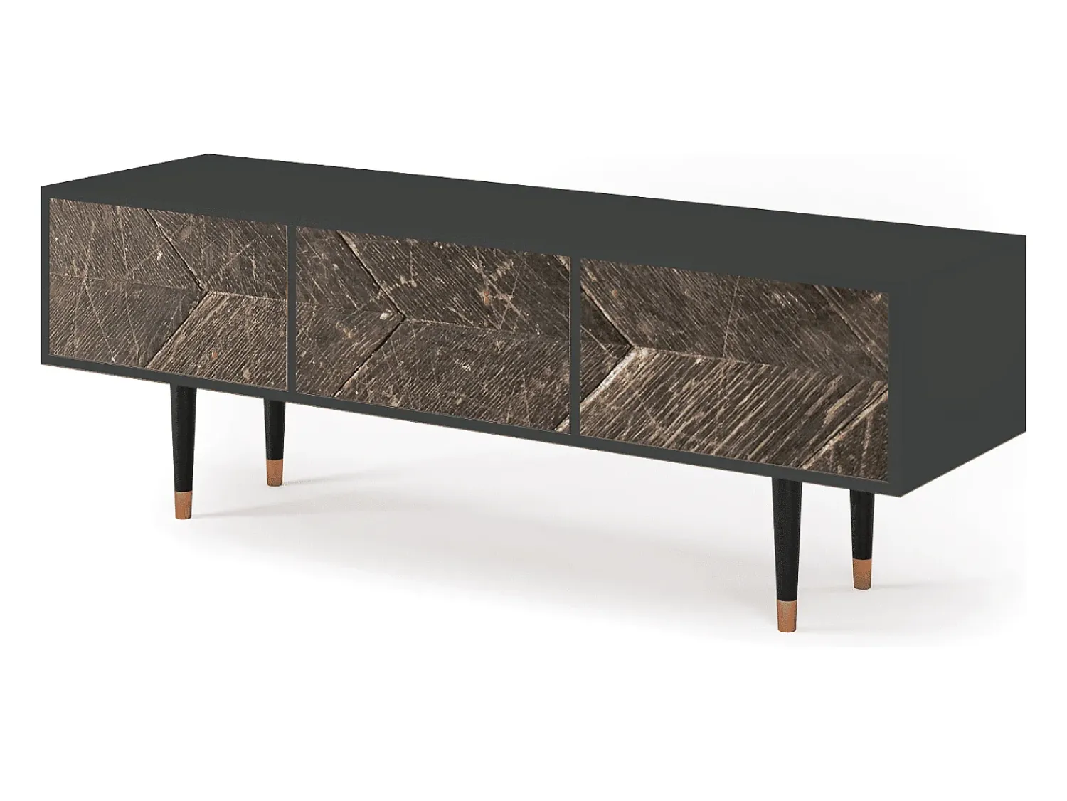 Móvel De Tv| Mueble de TV - 170х59х48 cm - T4 - Wise Tree, Antracite Cinza antracite