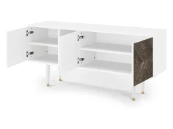 Discount Mueble de TV - 150х69х41 cm - T5 - Wise Tree, Branco Bege