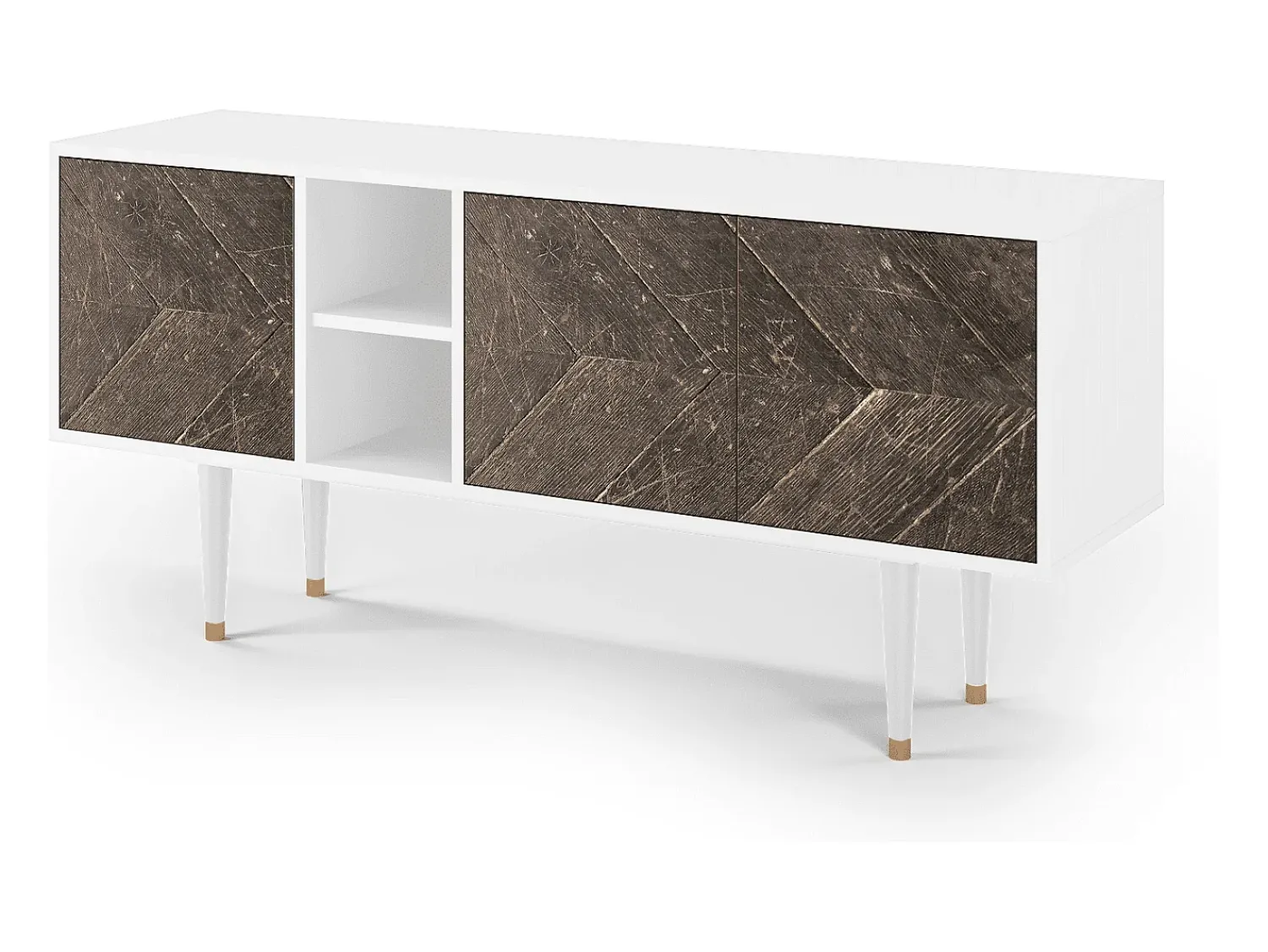 Discount Mueble de TV - 150х69х41 cm - T5 - Wise Tree, Branco Bege