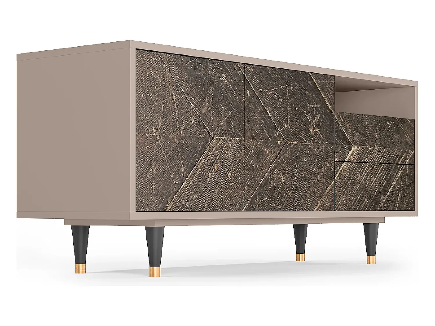 Mueble de TV - 125х56х41 cm - T7 - Wise Tree, Latte^ Móvel De Tv