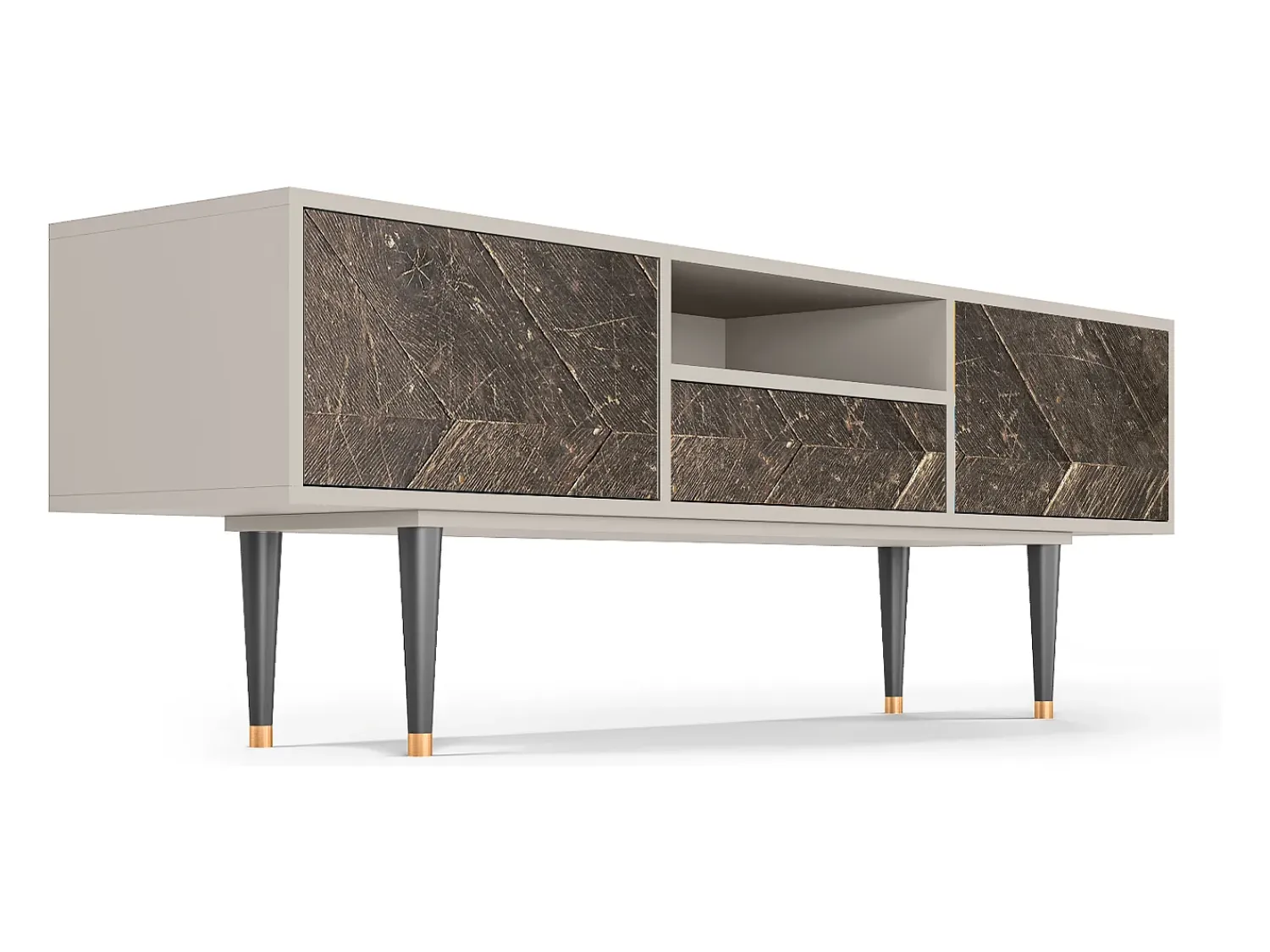 Móvel De Tv* Mueble de TV - 170х59х41 cm - T6 - Wise Tree, Areia Bege