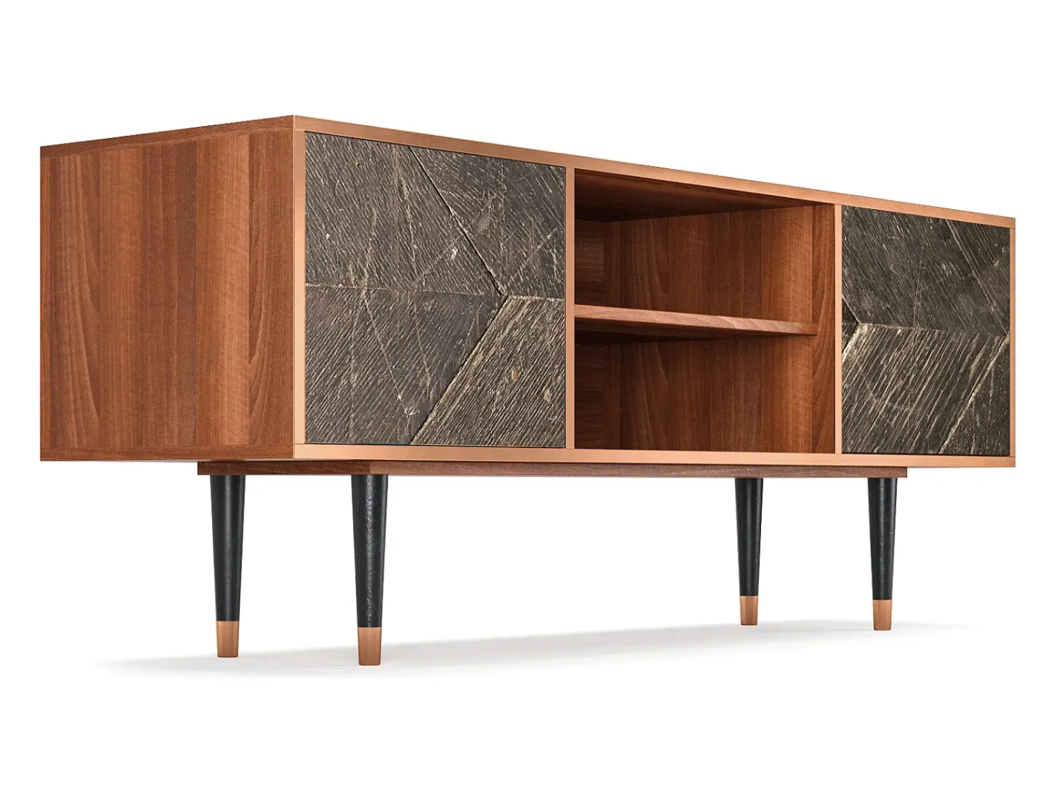 Online Mueble de TV - 170х69х48 cm - T2 - Wise Tree, Nogueira Castanho