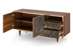 Móvel De Tv| Mueble de TV - 125х56х41 cm - T7 - Wise Tree, Nogueira Castanho