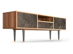 Móvel De Tv* Mueble de TV - 170х59х41 cm - T6 - Wise Tree, Nogueira Castanho