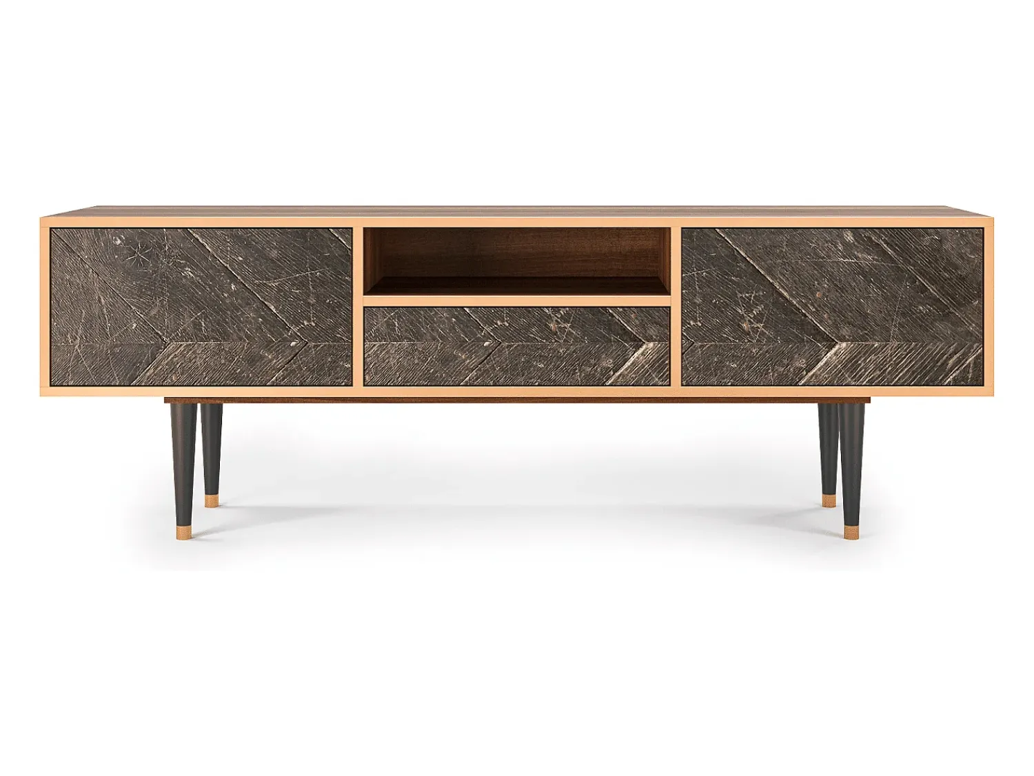 Móvel De Tv* Mueble de TV - 170х59х41 cm - T6 - Wise Tree, Nogueira Castanho