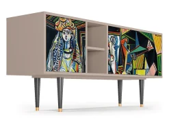 Móvel De Tv* Mueble de TV - 150х69х41 cm - T5 - Women of Algiers, Latte Bege
