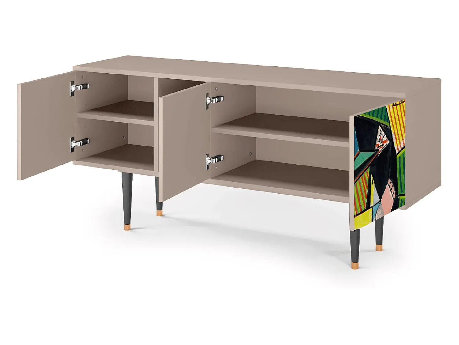 Móvel De Tv* Mueble de TV - 150х69х41 cm - T5 - Women of Algiers, Latte Bege