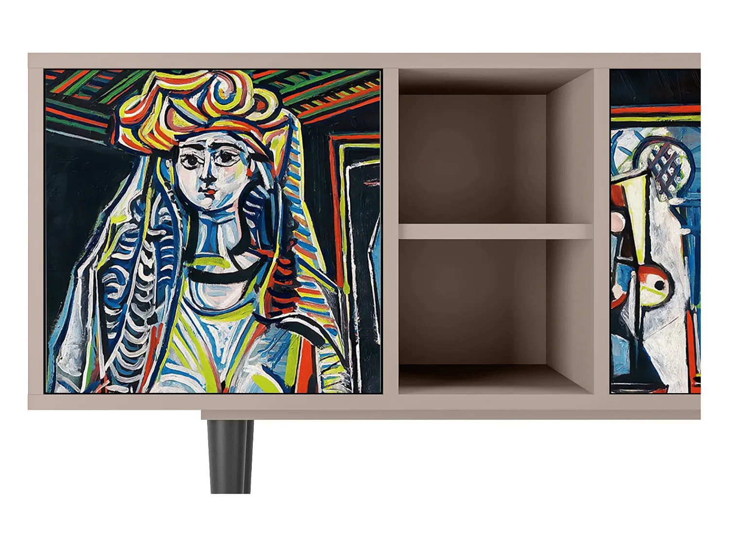 Móvel De Tv* Mueble de TV - 150х69х41 cm - T5 - Women of Algiers, Latte Bege
