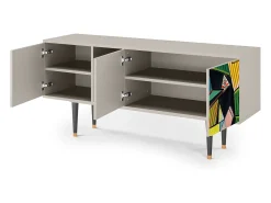 Outlet Mueble de TV - 150х69х41 cm - T5 - Women of Algiers, Areia Bege